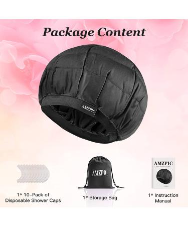 Black Cordless Deep Conditioning Heat Cap - Microwavable, Safe & Effective for Hair Steaming Therapy - Flaxseed Interior for Maximum Heat Retention - Buy Online on GoSupps.com