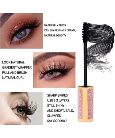 Mascara Black Volume and Length 4D Silk Fiber Lash Mascara - Long-Lasting Water-Resistant Formula Mascara with Straight-Shaped Brush for Length Lash Extending Luckyda - Buy Online on GoSupps.com