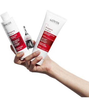 Dercos Technique Multi-Target Hair Loss Treatment for Women Strengthens Hair Fiber Enriched with Aminexil Damaged Hair & Sensitive Scalp Gingham 21 x 5 ml - Buy Online on GoSupps.com