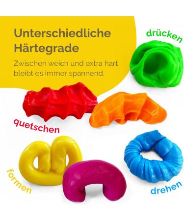 Premium Therapy Clay - Purple Super Festival | Vegan Odorless Residue-Free | 6 Colors & Hardness Levels for Relaxation & Strength - 1 Series - Buy Online on GoSupps.com