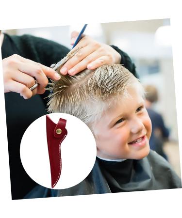 Lurrose Hairdressing Scissors Leather Case - Stylish & Durable Scissor Holder for Hairdressers | Pocket Tool Storage Box 17x5cm Red - Buy Online on GoSupps.com