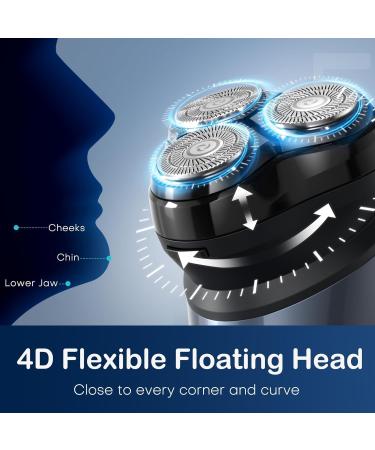 Buy LOBINH Electric Razor for Men - 100% Washable Rechargeable Cordless Wet & Dry Shaver with Travel Organizer & Fast Charging - Buy Online on GoSupps.com