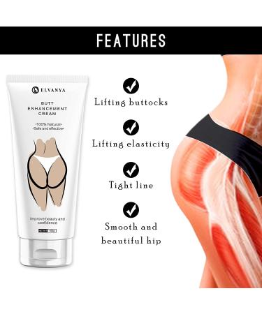 Elvanya Butt Enhancement Cream  Hip Lifting Cream  Firming  and Lifting Loose Skin  Essential Cosmetics Booty Enlargement Cream for Both Men and Women  Booty Magic Butt Plumping Cream 100g S02 - Buy Online on GoSupps.com