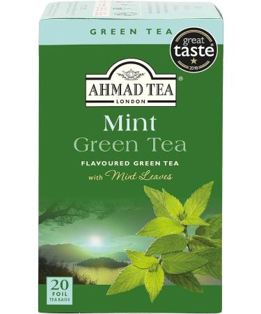 Ahmad Tea Mint Mystique Green Tea - 20 Teabags | 20 Count Pack | Refreshing Mint Flavored Tea - Buy Online on GoSupps.com