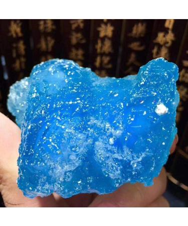 Natural Crystal Rough 1pcs Beautiful Natural sea Sapphire Stone Natural Aquamarine Crystal Reiki Healing 190g - Buy Online on GoSupps.com