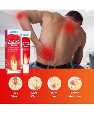 Sumifun Bunion Pain Relief Cream - 4 Count Toe Swelling and Bunion Relief - Foot Cream for Back, Neck, Knee, Hand, Shoulder, Feet - Buy Online on GoSupps.com