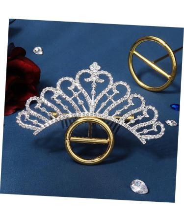 Mikinona Crown Side Hair Comb Rhinestone Hair Clip Girls Tiara Flower Girl Hair Accessories Girls Hair Accessories Wedding Comb Girls Hair Clips The Crown Bride Alloy Small Crown - Buy Online on GoSupps.com