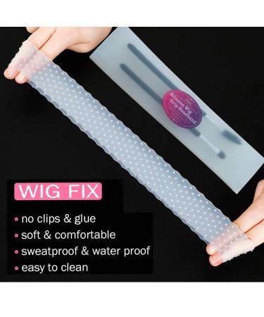 Transparent Silicone Non-Slip Wig Grip Headband for Women - Comfort Elastic Wig Fix for Sports & Yoga - Buy Online on GoSupps.com