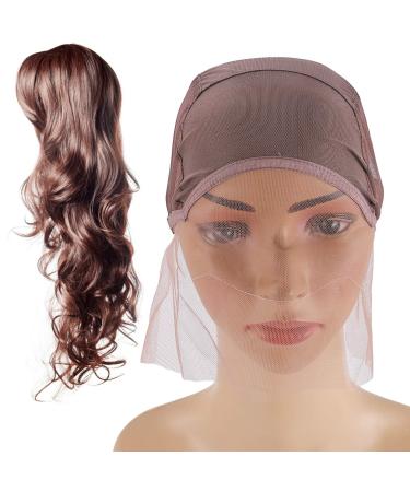 Buy Healifty Lace Wig Caps - Glue-Free Elastic & Breathable | Adjustable Brown Wig Cap for Wig Production (18x16x0.6 cm) - Pack of 1 - Buy Online on GoSupps.com