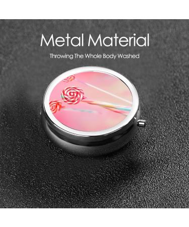 Colorful Round Pill Box Organizer - 3 Compartment Travel Pill Case for International Shipping - Buy Online on GoSupps.com