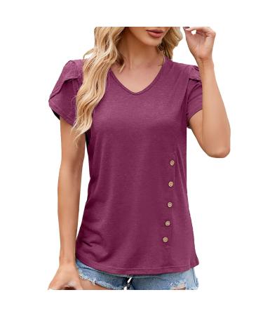 T-shirt women summer short arm tops print tea tops casual round neck loose shirts blouses printed women t-shirt unusual tshirts women summer tshirt women elegant t shirt blue women XL red xl