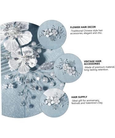 DOITOOL 1pc Comb Crystal Hairpin Wedding Hair Clip Rhinestone Barrettes Handmade Rhinestone Hair Accessories Crystal Hair Decor Bridal Hairband Hair Supply Decorate Vintage Bride Alloy - Buy Online on GoSupps.com