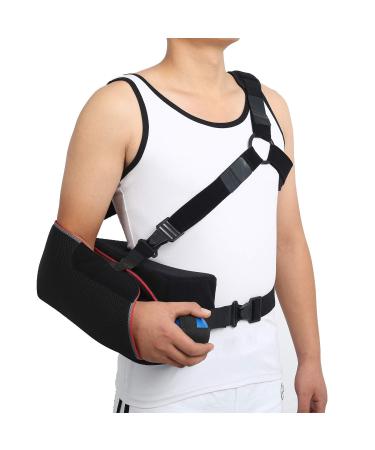 Universal Shoulder Abduction Sling with 30 Abduction Pillow 3-point Strap Exercise Ball Adjustable- Immobilizer for Injury Support Rotator Cuff, Sublexion, Surgery, Dislocated, Broken Arm - Brace (Free Size)