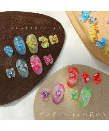 Charm for Manicure DIY Vintage Gradient Flower Rhinestone 5D Relief Nail Art Decoration(02) - Buy Online on GoSupps.com