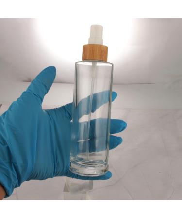 COSIDEA 4 pcs Empty 3.3oz / 100ml bamboo lid clear glass spray bottle with fine mist despenser head for liquid perfume toiletries toner bottles 20 neck 100ml With Spray Pump - Buy Online on GoSupps.com