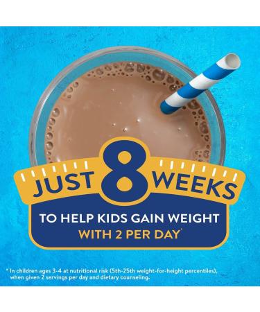 PediaSure Grow & Gain Kids Protein Shake with Fiber, Immune Support, and DHA Omega-3 Chocolate Flavor, 24 Count - Buy Online on GoSupps.com