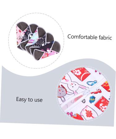Lurrose Sanitary Napkins Set - Bamboo Washable Menstrual Pads | Eco-Friendly Incontinence Cloth - 1 Set - Buy Online on GoSupps.com