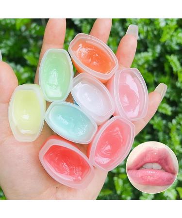 Moisturizing lip balm set 8 lip balm sets lip balm set For day and night lip care Repair dry and peeling lips-Reduce lip lines and wrinkles - Buy Online on GoSupps.com