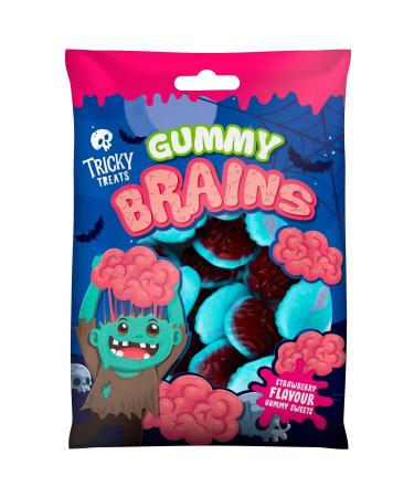 Tricky Treats Gummy Brains - Strawberry - Gummy Sweet in Candy - Candy Gift Sweeties - Delicious Candy Treats lover's - Mix Candy Jelly Sweet Mix Jelly Brains - Sweets Jelly