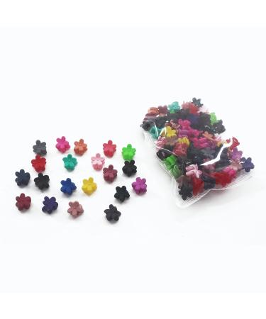 80 Piece Mini Hair Clips for Girls | Cute Candy Colors Flower Hair Pins for Toddlers, Kids, and Women - Buy Online on GoSupps.com