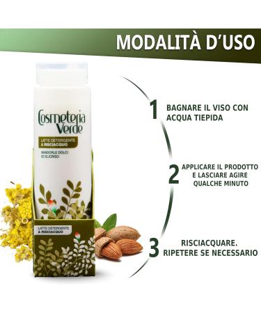 Cosmeteria Verde Rinse-Off Cleansing Milk - Gentle Cleanser for Dehydrated, Irritated Skin - Buy Online on GoSupps.com