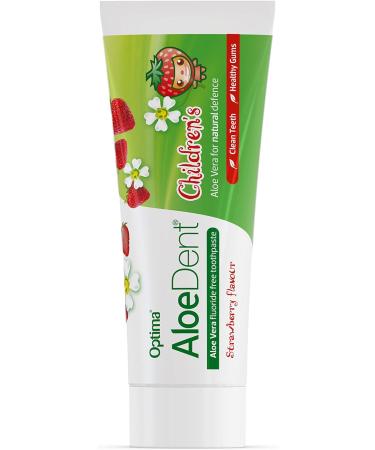 Aloe Dent Children's Aloe Vera Toothpaste Fluoride Free Natural Action Vegan Cruelty Free SLS Free Strawberry Flavour Healthy Gums 50 ml (Pack of 2) 50 ml (Pack of 2) Kids' Toothpaste - Buy Online on GoSupps.com
