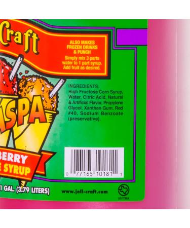 Snow Cone Syrup Shaved Ice - Strawberry Flavor Coffee ICEE Slushie soda Flavored syrups for Drinks 1 Gallon Jug 15680-Strawberry - Buy Online on GoSupps.com