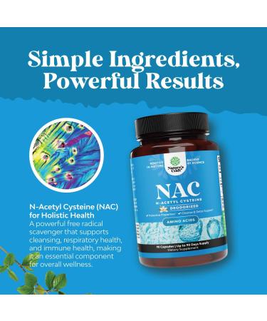 NAC Supplement N-Acetyl Cysteine 600mg - Vegan High Absorption Capsules for Liver Detox Lung Health & Immunity Support | 180 Servings - Buy Online on GoSupps.com