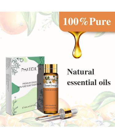 PHATOIL 100% Pure Sweet Orange Essential Oil 10ML - Undiluted & Cruelty-Free - Aromatherapy for Home Diffusers - Buy Online on GoSupps.com