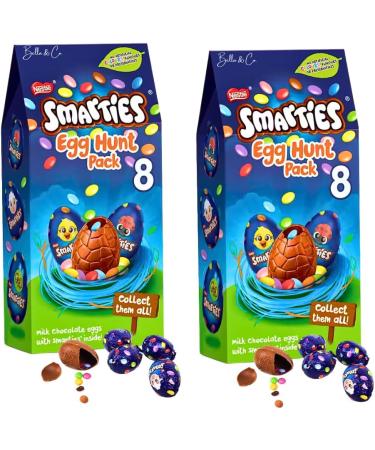 2x Smarties Easter Eggs Hunt Gift Box | Easter Eggs Chocolate | Chocolate Easter Egg 2023 | Creme Eggs | Perfect for Egg Hunt | Chocolate Gifts | Thank You Gifts | Easter Party | 140g - Buy Online on GoSupps.com