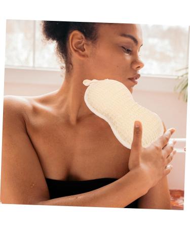 MERRYHAPY Cotton Linen Bath Towel & Exfoliating Sponge - Premium Bath Scrubber for Luxurious Spa Experience - Buy Online on GoSupps.com