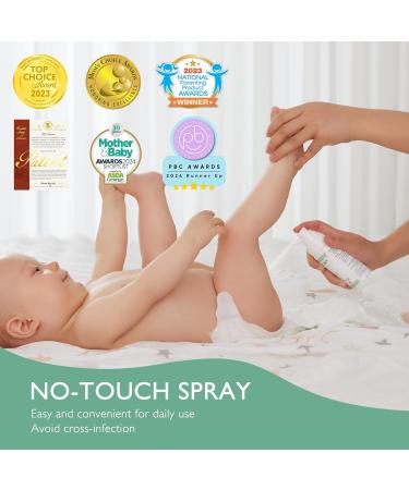 Momcozy Baby Diaper Rash Cream Spray - Natural Hypoallergenic Fragrance-Free Skin Care for Sensitive Skin - 200 Sprays 2 oz - Buy Online on GoSupps.com