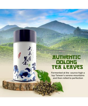 Yummy and Soothing Oolong Loose Leaf Tea - High Mountain Tea in Tin Container - Buy Online on GoSupps.com