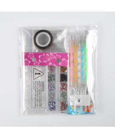 Fandamei 15-Piece Nail Art Brush Set - Gel Nails Dotting Pens & Rhinestones | Ultimate Manicure Tools - Buy Online on GoSupps.com