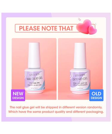Gellen Nail Tips And Glue Gel Kit - 504Pcs Almond Clear Fake Nails, UV LED Nail Lamp, 3 In 1 Nail Glue - DIY Nail Extension Starter Kit for Women - Buy Online on GoSupps.com