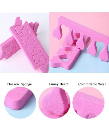 Pink Foam Sponge Toe Separators 50pcs - Nail Art Manicure Pedicure Tools - Buy Online on GoSupps.com