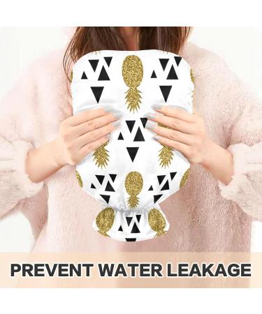 Naanle Triangle Pineapple Water Bottle - 1L Transparent Hot Water Bottle for Heat Therapy & Pain Relief | Ideal for Bed & Hand Warmers - Buy Online on GoSupps.com