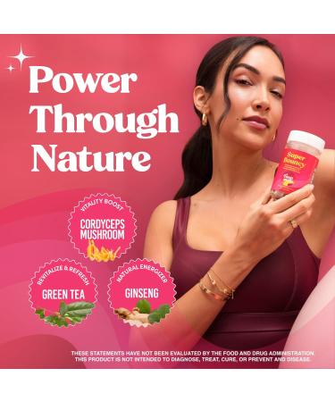 Fungiments Super Bouncy Mushroom Supplement Cordyceps Focus Capsules for Adults Natural Brain Boost, Green Tea Energy Vitamins Without jitters, Stamina for Women, Fatigue Support 60 Count Super Bouncy 60 Count (Pack o  - Buy Online on GoSupps.com