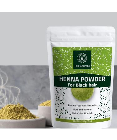 Henna Powder for Hair 227g - Pure Natural Black Hair Color | Heena Mehendi | Vegan Hair Dye - Buy Online on GoSupps.com