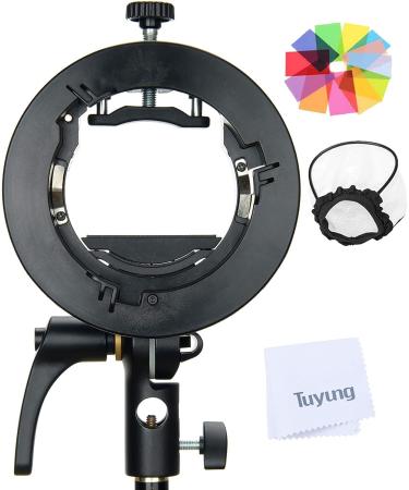 Godox S2 Flash S-Type Bracket with Bowens Mount for Round Head Flashes - Compatible with Godox V1, AD200Pro, AD400Pro, V860II, TT685, TT600, TT350 Series - Direction-Adjustable Handle - Buy Online on GoSupps.com