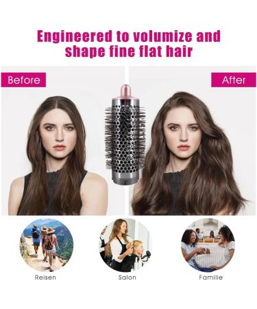 Round Volumizing Brush for Dyson Airwrap HS01 HS05 | Rose Gold Hair Volumizer Attachment Tool for Limp Flat Hair - Buy Online on GoSupps.com