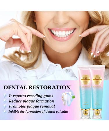 2Pcs Acssart Radiant Whitening Toothpaste Niacinamides Intensive White Toothpastes Niacinamide Whitening Toothpastes Fresh Breath Remove Tooth Stains - Buy Online on GoSupps.com