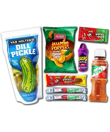 Herr's Chamoy Pickle Kit w/ Van Holten's Roll Ups - Tajin, Salsagetti, Takis & Skwinkles Included - Buy Online on GoSupps.com