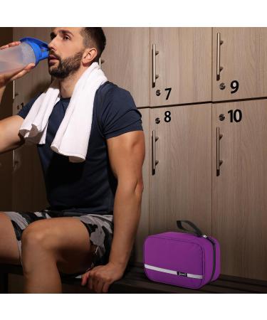 Homchen Waterproof Hanging Travel Toiletry Bag - Portable Cosmetic Wash Bag for Men and Women (Purple, M) - Buy Online on GoSupps.com