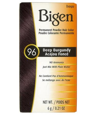 Bigen Permanent Powder Hair Color 96 Deep Burgundy - Long-Lasting Rich Color | 0.21 oz International Shipping Available - Buy Online on GoSupps.com
