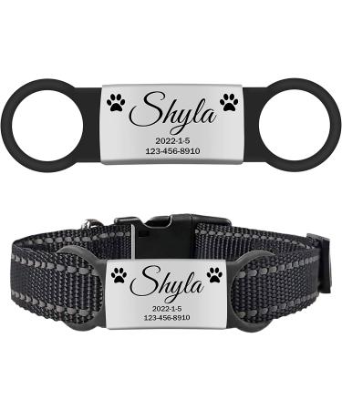 Custom Engraved Stainless Steel Slide-On Pet ID Tags - 2 Pack, Large Silver - Buy Online on GoSupps.com