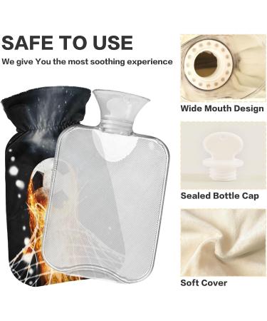Buy Naanle Football Fireball Heat Bottle | 2L Transparent Hot Water Bottle for Pain Relief & Warmth | Ideal Hand & Feet Warmer | International Shipping Available - Buy Online on GoSupps.com