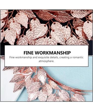 Lurrose Greek Goddess Headband Bridal Leaf Tiara Headband Leaf Vine Hair Hoop Vinatge Branch Hairband for Greek Costume Wedding Bridal Headpieces Rose Gold 18.5x12.5cm Rose Gold - Buy Online on GoSupps.com