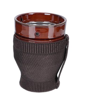 Beaupretty 1stk Moxibuschen-Schabenschale Smok-free Moxibustion pot Household appliances Moxibusstauf Smoke-free Moxibus tunnel Moxa burns Tool Cup Group Massage Keramik Braun 10.2x7.2cm