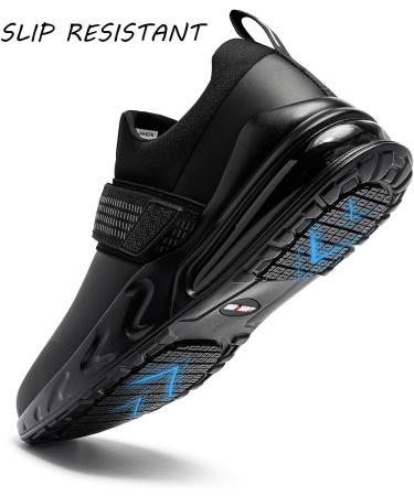 LARNMERN Women's Non Slip Work Shoes - Waterproof Kitchen Chef Shoes with Air Cushion for Restaurant & Food Service, Size 7, Black - Buy Online on GoSupps.com
